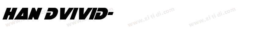 HAN DviviD字体转换